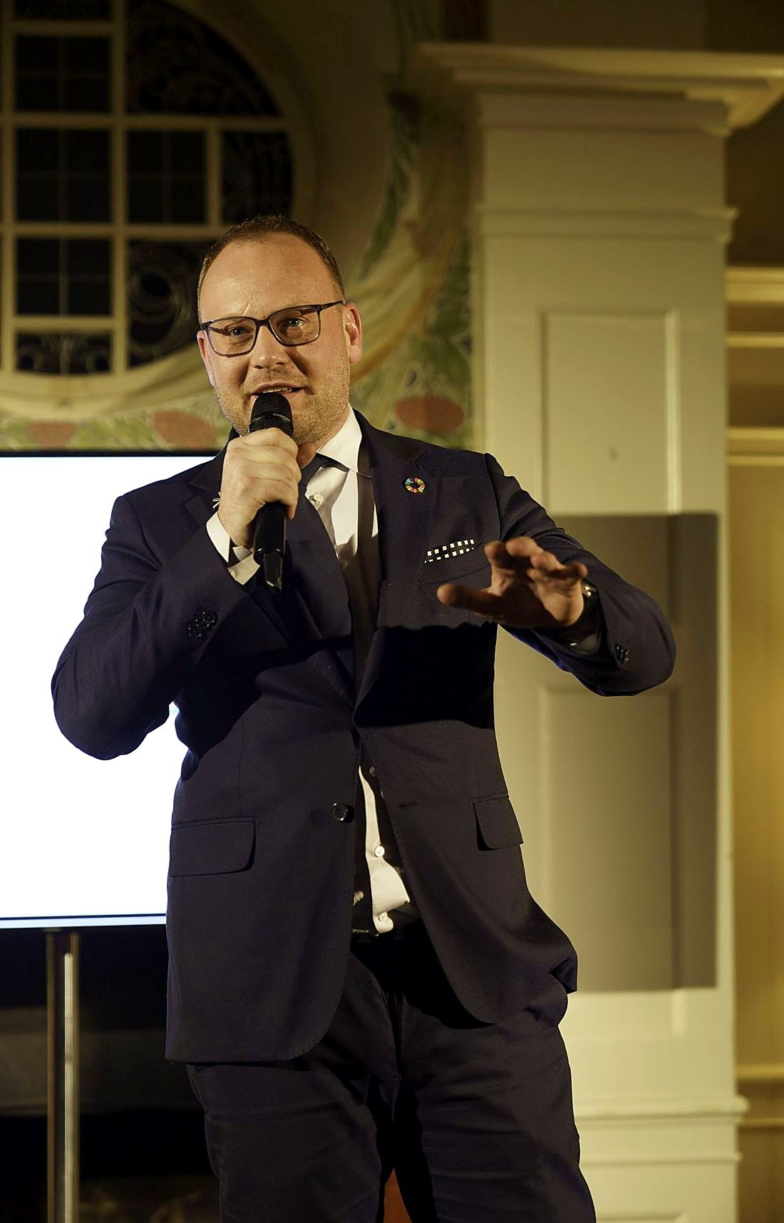 Thomas Tougaard hosting the Global CleanTech Forum at Palace Schatzalp, Davos
